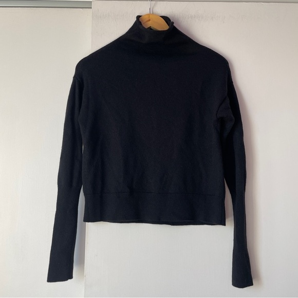 Aritzia Wilfred Cyprie Sweater with Merino Wool in Black Small - Picture 3 of 11